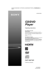 Sony DVP-NS70H User's Manual