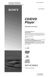 Sony DVP-NC555ES User's Manual