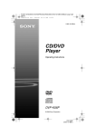 Sony DVP-K56P User's Manual