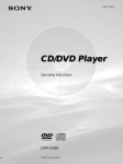 Sony DVP-K360 User's Manual