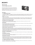 Sony DSC-W710/B Marketing Specifications
