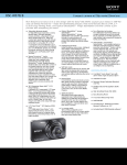 Sony DSC-W570/B Marketing Specifications