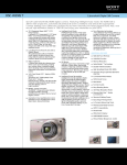 Sony DSC-W290/T Marketing Specifications
