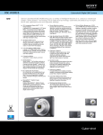 Sony DSC-W180/B Marketing Specifications