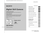 Sony DSC-W1 Operating Instructions