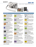 Sony DSC-W1 Marketing Specifications