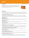 Sony DSC-TX30/D Marketing Specifications