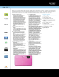 Sony DSC-T99/P Marketing Specifications