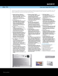 Sony DSC-T70/HDBDL Marketing Specifications