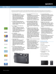 Sony DSC-T300/B Marketing Specifications