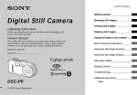 Sony DSC-P9 Operating Instructions