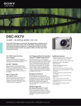 Sony DSC-HX7V/B Marketing Specifications