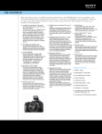 Sony DSC-HX100V/B Marketing Specifications