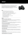 Sony DSC-H9/B Marketing Specifications