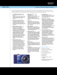 Sony DSC-H70/L Marketing Specifications