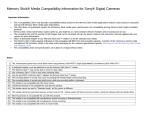 Sony DSC-G3 Information Guide