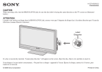 Sony DMX-DVD Cautions