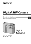 Sony MVC-FD73 User's Manual