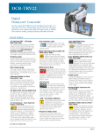 Sony DCR-TRV22 Marketing Specifications