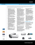Sony DCR-SX83 Marketing Specifications