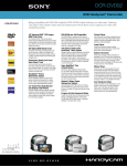 Sony DCR-DVD92 Marketing Specifications