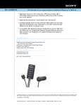 Sony DCC-NWFMT1 Marketing Specifications