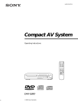 Sony DAV S300 User's Manual