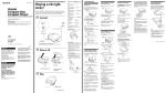 Sony D-F181 User's Manual