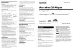 Sony D-EJ021 User's Manual