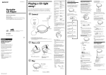 Sony D-E355 User's Manual
