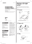 Sony D-368 User's Manual