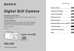 Sony DSC-U30 User's Manual