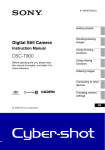 Sony Cyber-shot DSC-T900 User's Manual