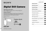 Sony Cyber-shot DSC-M1 User's Manual