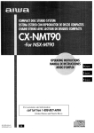 Sony CX-NMT90 User's Manual