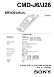 Sony CMD-J26 User's Manual