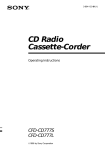Sony CFD-CD777L User's Manual