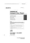 Sony CDX-S2050 User's Manual