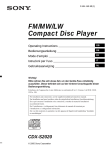 Sony CDX-S2020 User's Manual