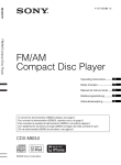 Sony CDX-M60UI User's Manual