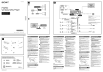 Sony CDX-M20 Installation/Connections Manual