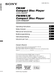Sony CDX-HR905IP User's Manual