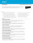 Sony CDX-GT66UPW Marketing Specifications