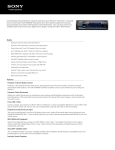 Sony CDX-GT660UP Marketing Specifications