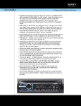 Sony CDX-GT640UI Marketing Specifications