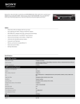 Sony CDX-GT56UIW Marketing Specifications