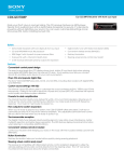 Sony CDX-GT270MP Marketing Specifications