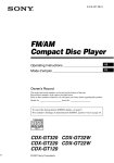 Sony CDX-GT220 User's Manual