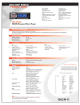 Sony CDX-F5500 Marketing Specifications