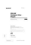 Sony CDX-C610 User's Manual